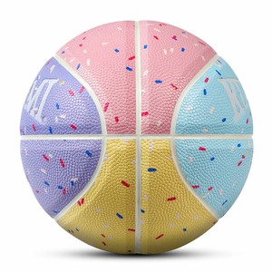 Kuangmi basketball Macaron color ball Size 5 67 for Junior Kids Child Boys Girls