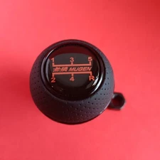 BLACK MUGEN 5S JDM LEATHER SHIFT GEAR KNOB for CIVIC ACCORD RSX DELSOL INTEGRA R