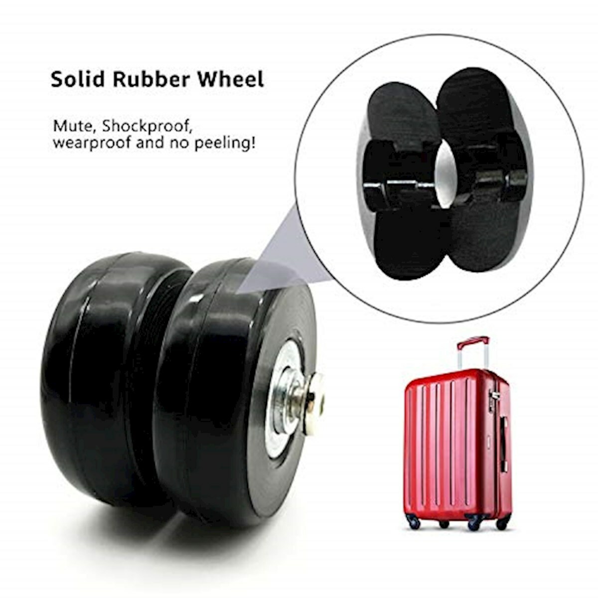 60mm luggage wheels