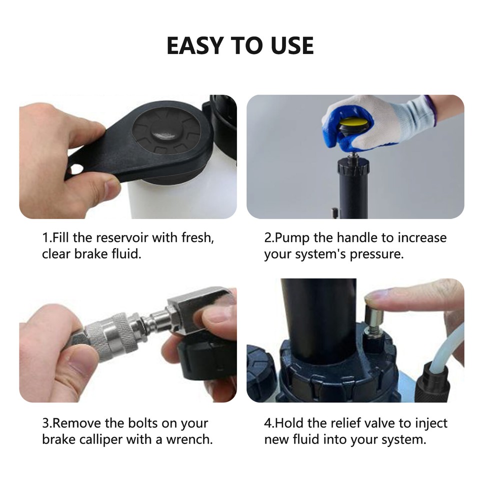 CCLIFE 6L 2 in 1 persluchtolieverversingsapparaat Olievuller Olieafzuiger Versnellingsbakolievuller Olievuller met 15 ATF-adapter