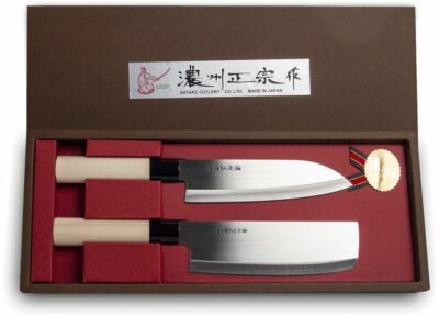 SATAKE CUTLERY [ Santoku + Nakiri ] 2 japanische Messer / Küchenmesser AUS JAPAN