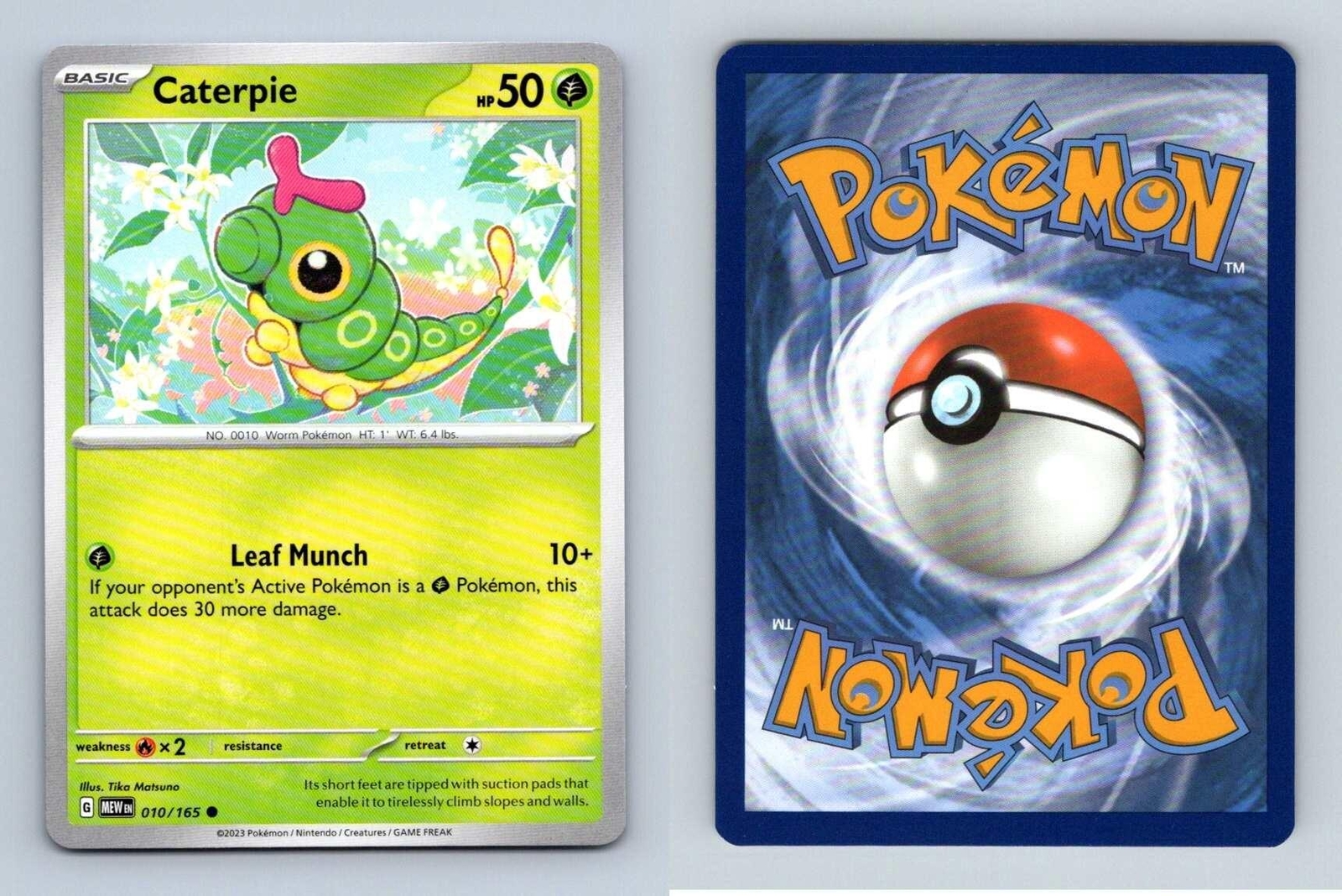 Caterpie #10 Scarlet & Violet 151 Pokemon 2023 Common TCG Card