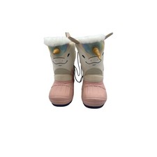 Cat Jack Unicorn accent pink faux fur insole pink winter boots Toddler Size 8