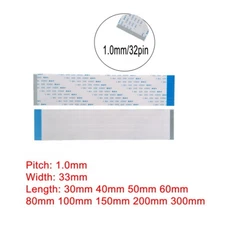 32Pin 1mm FPC Flexible Flat Cable AWM VW-1 20624 80C 60V Connector FFC Wire
