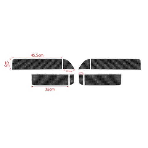 Carbon Fiber Interior Side Door Cover Stickers Trim For Ford F150 Raptor 2009-14 - Picture 4 of 14