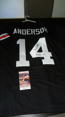 KEN ANDERSON AUTOGRAPHED THROWBACK CINCINNATI BENGALS JERSEY JSA CERTIFIED 