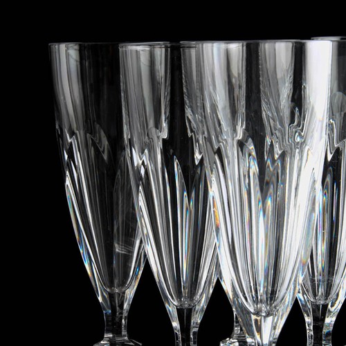 Arnolfo di Cambio Kristallglas Sektflöte Tudor Set von 6 vintage mid century - Picture 2 of 8