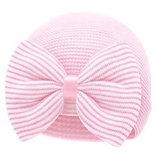 Newborn Hats for Girls - Baby Hats 0-6 Months Newborn Hospital One Size Pink