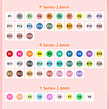 2.6mm Fuse Beads 1000 Pack for Pegboards Fuse Melt Bead Packs - P-Y Series Color