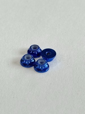 Losi Micro-B Micro-T Mini-Z Wheel Lock Nuts Aluminum 2mm Wheel