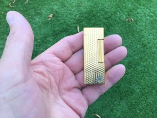DUNHILL GOLD TONE ROLLAGAS LIGHTER MINTY NO RESERVE!