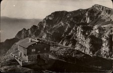 RPPC Cabana Caraiman Muntii Bucegi Romania vintage postcard s984