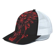 Unisex Jefe De Tribe Chaos Society Trucker Hat With White Half-mesh Street Appar