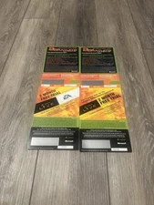 Original XBOX Live New 2 Month Free Trial Unused Collectors Card Lot Of 4