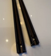 Awning Rail, MATT BLACK universal Caravan, Campervan, 1.2 Metre X2 = 2.4m Total