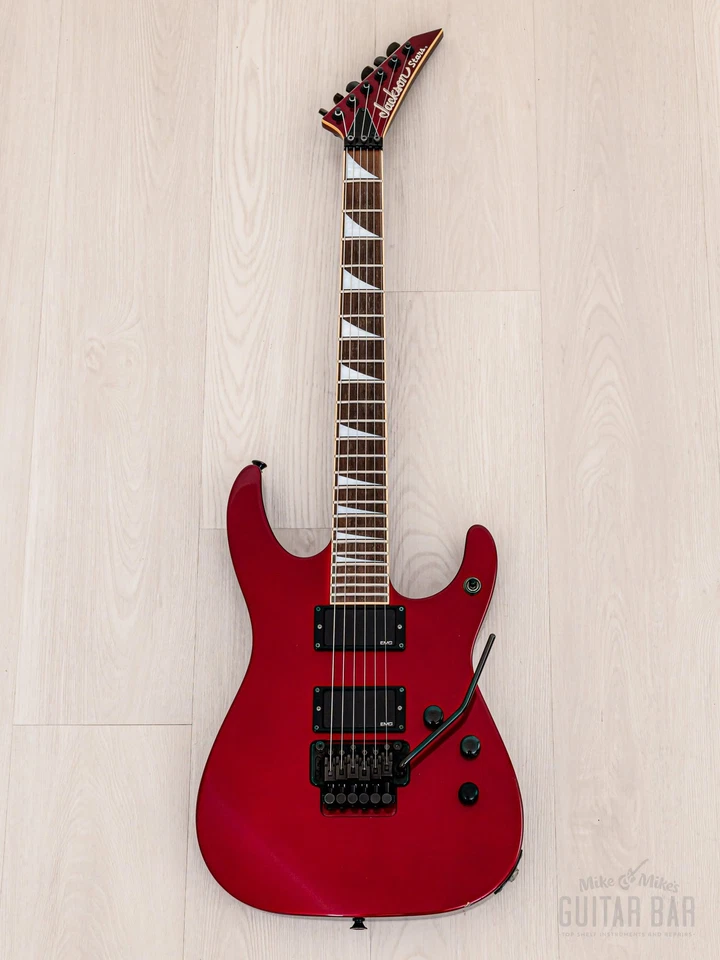 Guitarra Jackson Stars Soloist JSSLE-150 2002 vintage mástil rojo medianoche Foto 2 de 4