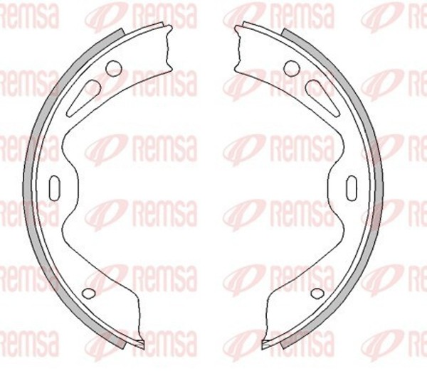 Remsa Bremsbacke Feststellbremse 4603.00 FüR Panamera Porsche 180Mm 970 911 991-image