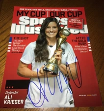 Ali Krieger autographed 8x10 photo Sports Illustrated USWNT soccer Penn State
