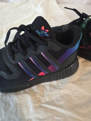 Adidas Multix Unisex Sneakers Kids Sz 8.5 NWOT Black Multicolor Very Nice