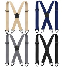 Sintege 4 Pcs X Back Hidden Suspenders 1.5 Inch Heavy Duty Hiking Suspenders ...
