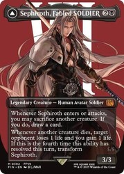 Sephiroth, Fabled SOLDIER (Borderless) (0382) - Final Fantasy MTG