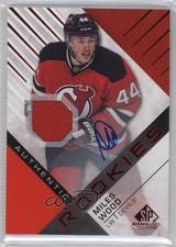 2016-17 SP Game Used Authentic Rookies Red Material Miles Wood #115 Auto 1t6s