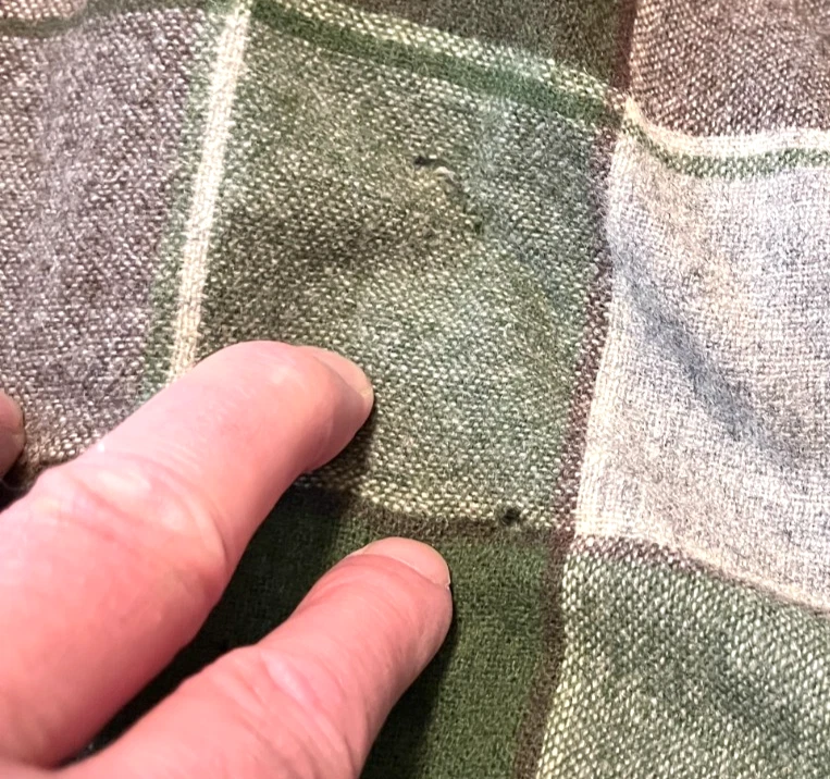 Bata de baño Pendleton vintage para hombre XL sombra a cuadros 100 % lana con cinturón Foto 3 de 4