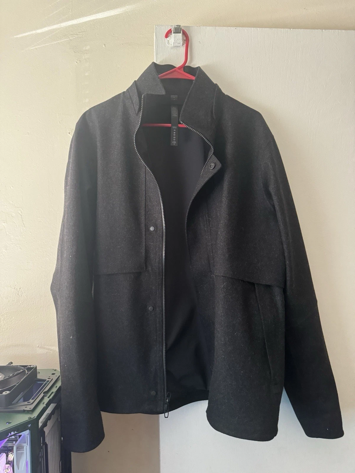 Lululemon Hooded Wool Rain Jacket, Size: L/G