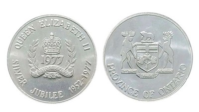 1977 Ontario, CA QEII Silver Jubilee - Aluminum Token!!