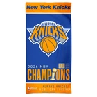 NEW YORK KNICKS 2026 NBA FINALS CHAMPIONS BEACH TOWEL 30"X60" COTTON PLUSH