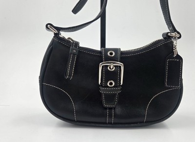 Coach soho black leather Crossbody bag Y2K -9354