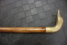 Vintage Brass Duck Walking Cane 34"