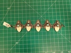 Vintage Indonesia Bracelet Turquoise Accent Silver Tone Costume Jewelry