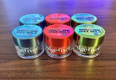 Kiss Edge Fixer 24-Hour Max Mixed Lot Of 6 Watermelon/Strawberry Açaí/Pineapple