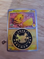 Pikachu (Pokemon Day 2026) 051/162 Miscellaneous Cards  Products Holo With Coin!