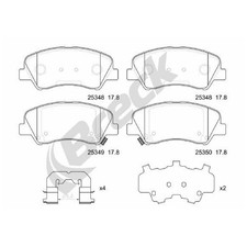 Satz Bremsbeläge Bremsklötze vorne für Hyundai Bayon BC3 I20 2 GB 3 IB | 2458