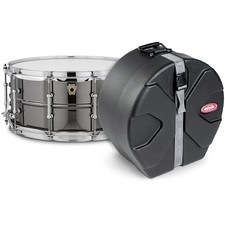 Ludwig Black Beauty Snare Drum With Tube Lugs and SKB Case