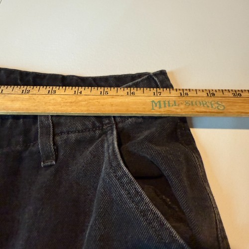 Levis Women 32 94 Baggy Cargo Jean Black Faded Wash Denim Tapered Drawstring Leg - Picture 5 of 8