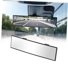 Rear View Mirror, Chrome Anti-glare Panoramic Rear Mirrors Universal 12 Inch 1