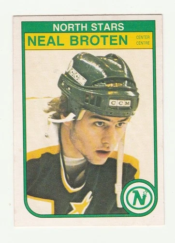 1982-83 OPC #164 NEIL BROTEN ROOKIE CARD, NORTH STARS, NRMT/MT