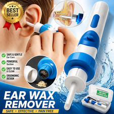 Safety Electric Cordless Vacuum Ear Cleaner Wax Remover Painless Cleaning Tool