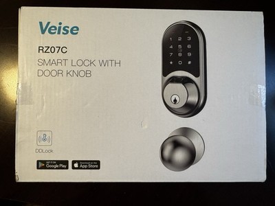 Smart Locks for Front Door, 2 Knob Handle Set, Fingerprint Keyless Entry, App...