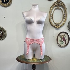 Warner Vintage Pink Lace Garter Belt Size Medium