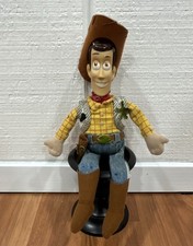 Vintage Disney Toy Story Woody Plush Doll Yellow Shirt Blue Jeans Brown Hat 12  