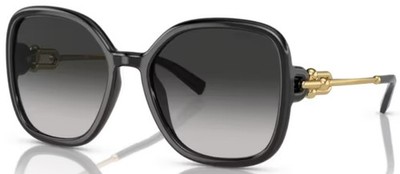 Tiffany & Co. TF4202U 80013C Sunglasses Women's Black/Grey Gradient Lenses 57mm