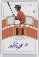 2018 Panini National Treasures Holo Gold 4/25 Chance Sisco #RTM-CS Auto 08jk
