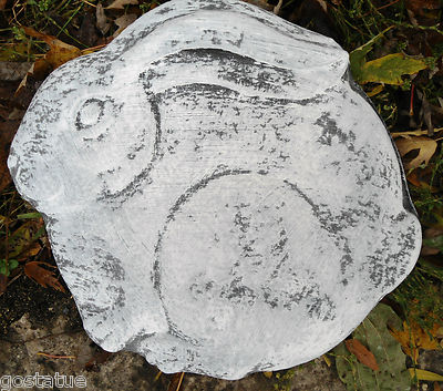 Rabbit plaque mold plaster cement casting mould  10'' x 10'' x  up to 3/4'' thick
