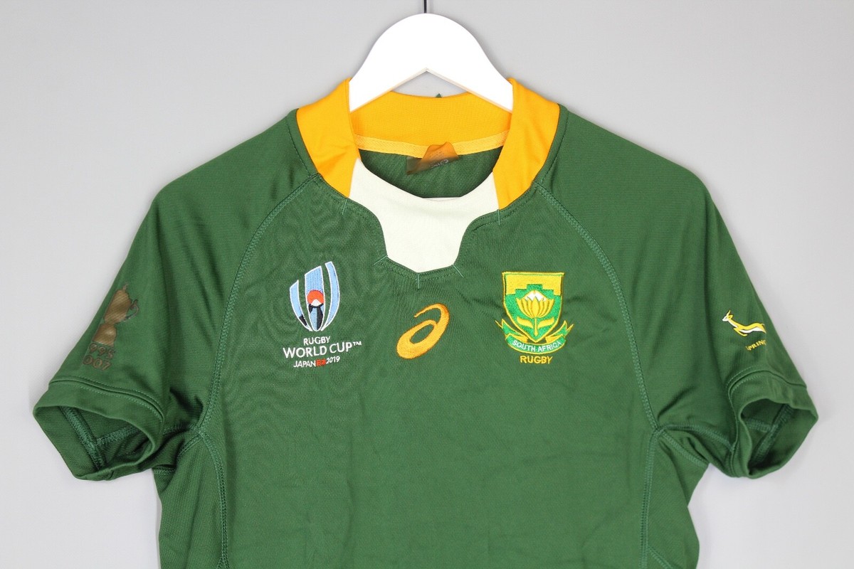 asics - 南アフリカ　レプリカジャージ　海外XL EU ラグビー　2019 2019 SOUTH AFRICA Springboks ASICS XL RUGBY WORLD CUP JAPAN
