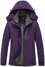 Women's Winter Ski Jacket Hooded Windproof Warm Jackets Snow Waterproof Rain ...