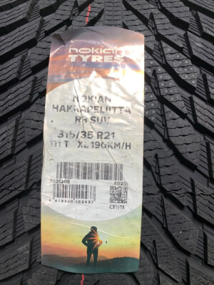 1 New 315 35 21 Nokian Hakkapeliitta R3 SUV Snow Tire